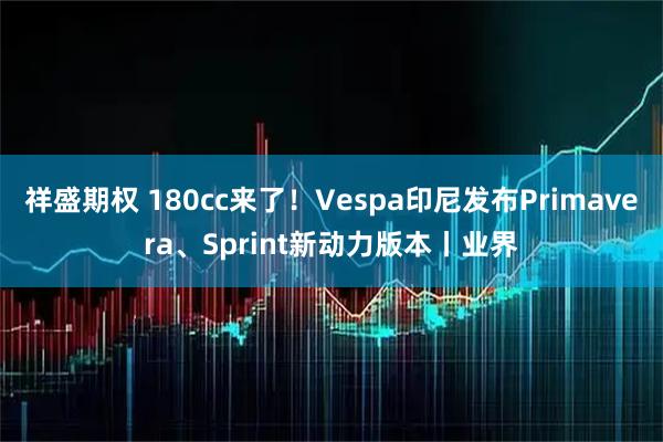 祥盛期权 180cc来了！Vespa印尼发布Primavera、Sprint新动力版本丨业界